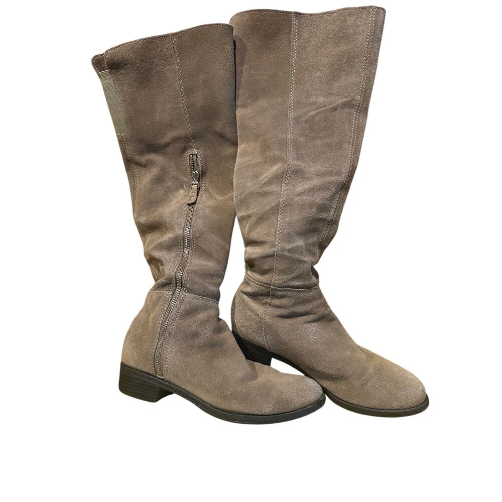 White Mountain Slouch womens boots 7.5 Bethesda beige fall winter pull on casual